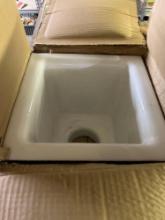 Porcelain floor sink measurements in photos