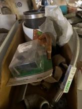 Copper tub stubout, water supply line and gas fittings