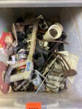 Tote with a lot of miscellaneous items