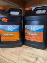 Engine oil and hydraulic fluid