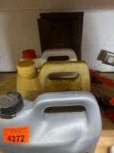 Antifreeze, refrigeration oil, size 9 boots
