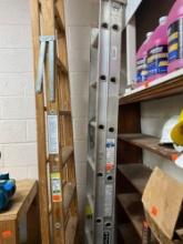Extension ladder measurements in photos