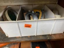 Staplers, casters and other items