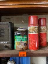 Spray foam, contact cement