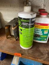 Septic system cleaner, pulling lubricant