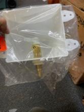 Pex ice maker outlet box