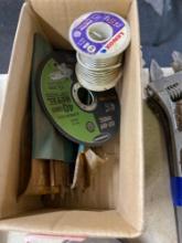 Solder, bits, cut off wheel