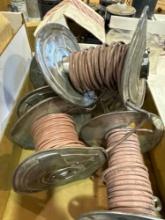 Various spools of wire