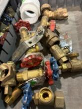Misc brass fittings and ball valves