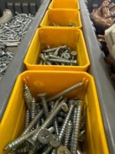 4 containers of screws