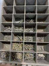 Organizer with Nuts, bolts, screws and other hardware items