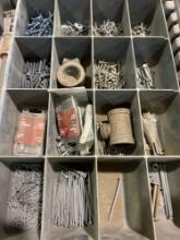 Organizer withNuts, bolts, screws and other hardware items