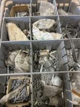 Organizer with Nuts, bolts, screws and other hardware items