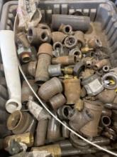 Tote with various gas fittings