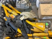 Gas line hoses, gloves, manifold gas valve