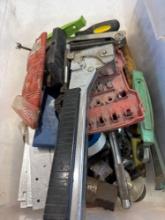 Hammer tacker, tap and die items, and various other items