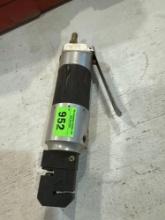 Air powered flange punch and crimper tool