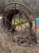 Wire cable on wheel must bring help to load Condition unknown