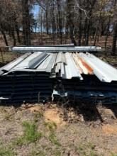 Corrugated sheet metal Around 90 sheets ,120x16 Must bring help to load