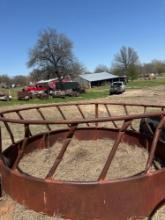 8 foot hay ring must bring help the load