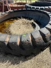 Big tire to make water tank with 7 x 2 Must bring help to load Condition unknown
