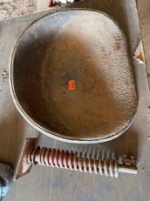 Tractor seat with attachment