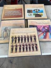 5 vintage record sets five times the money Condition of records unknown
