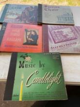 5 vintage record sets five times the money Condition of records unknown
