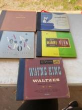 5 vintage record sets five times the money Condition of records unknown