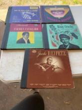 5 vintage record sets five times the money Condition of records unknown