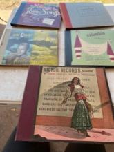 5 vintage record sets five times the money Condition of records unknown