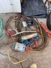 Scrap wire, hack saw no blade, submergical pump or water well pump