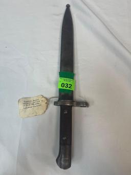 Turkish Mauser Bayonet