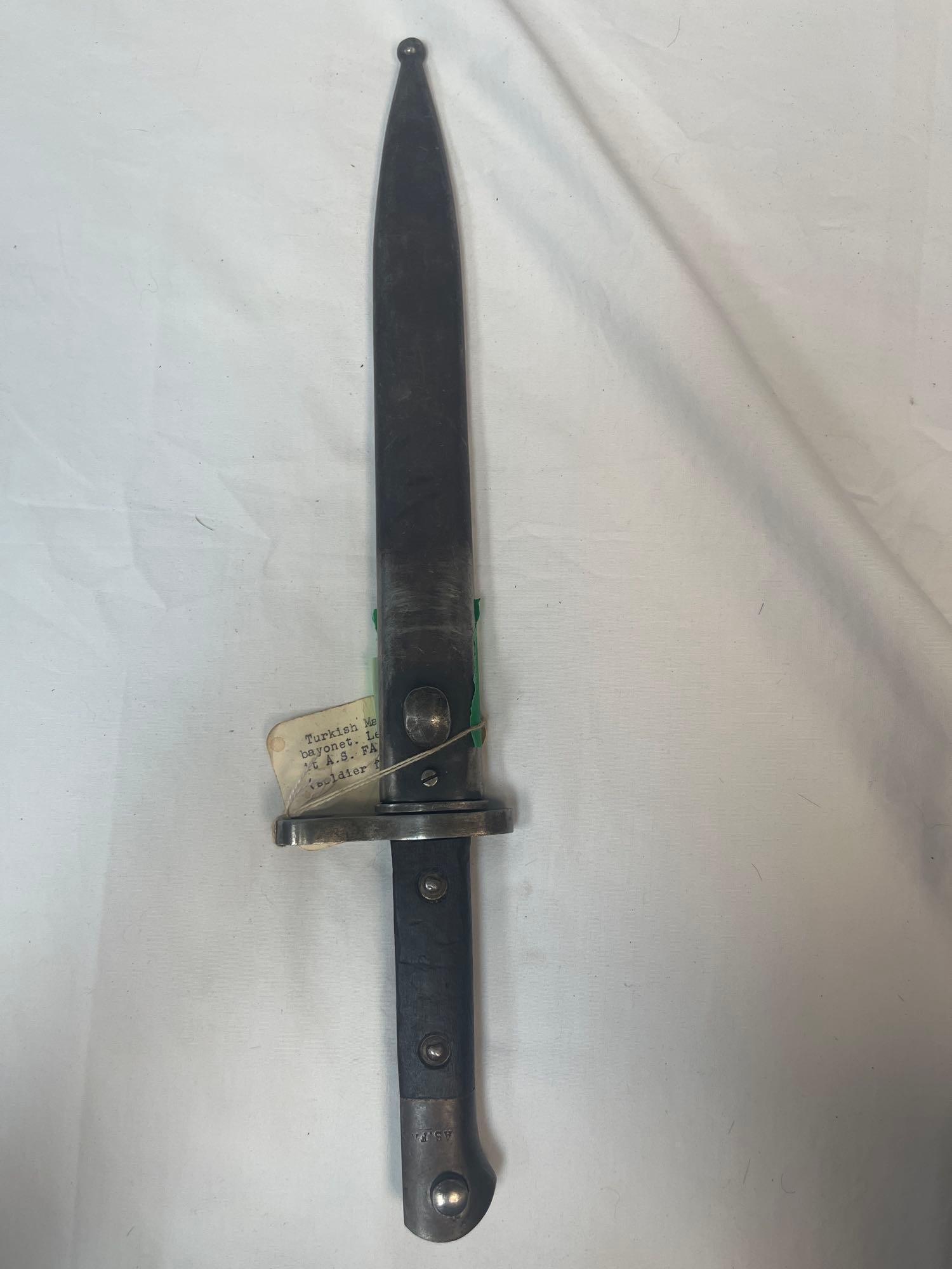 Turkish Mauser Bayonet