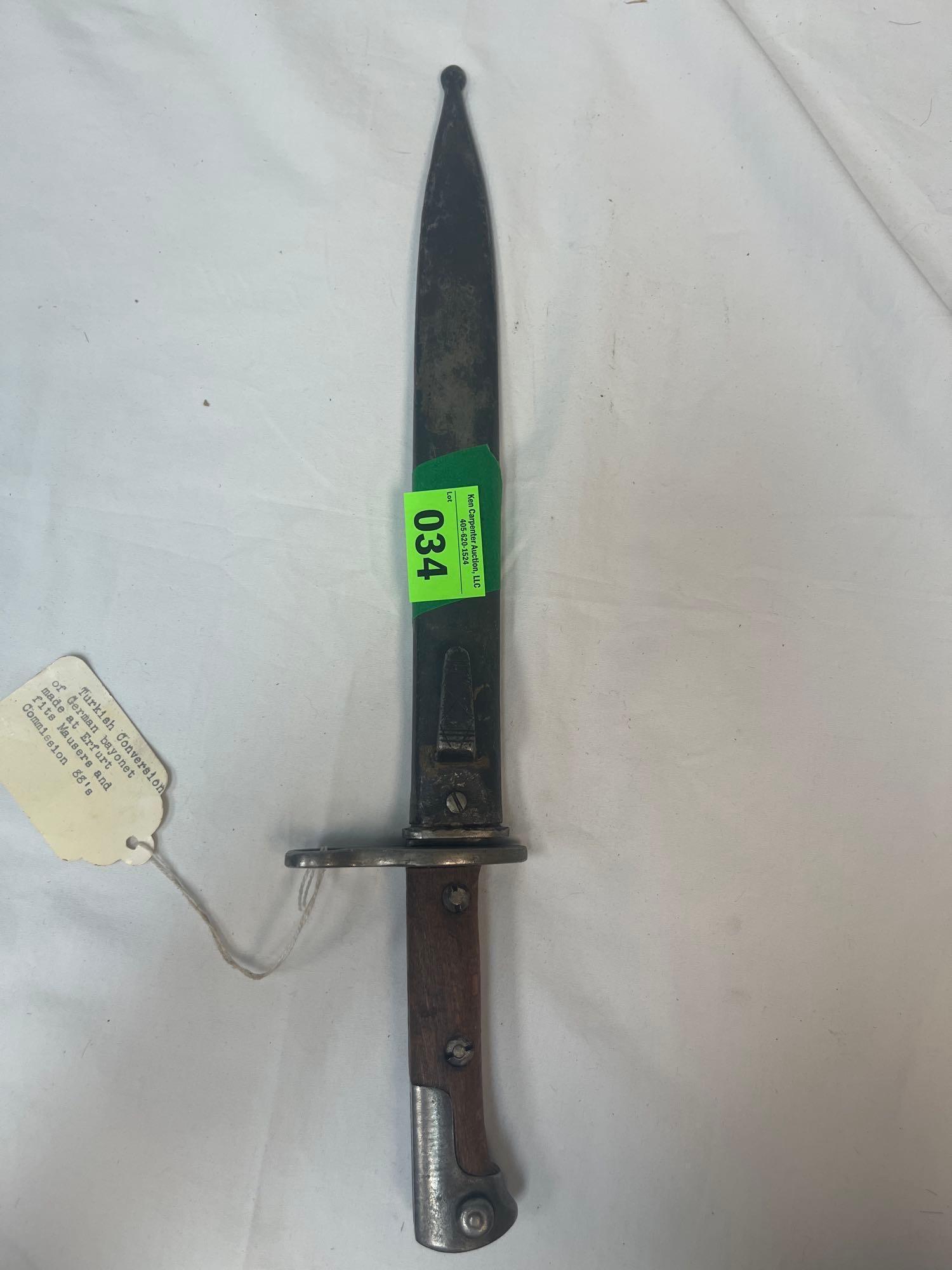 Turkish conversion of German Bayonet