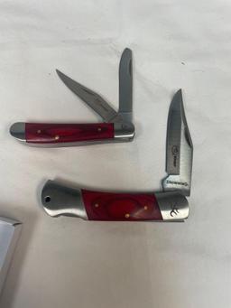 2 browning RMEF pocket knives