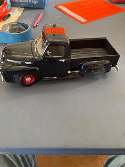 1953 Ford F100, metal, missing the driver side rear tire
