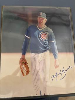 Signed photos of Pedro Martinez Bam Morris, Joe Maher, signed high school photo of R. Humphrey
