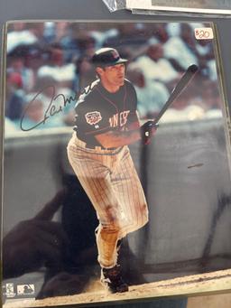 Signed photos of Pedro Martinez Bam Morris, Joe Maher, signed high school photo of R. Humphrey