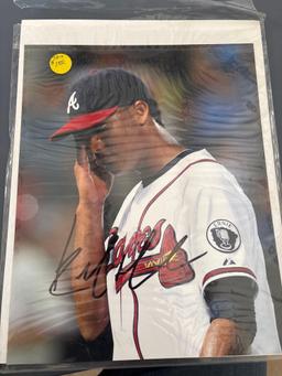 Signed photos of Pedro Martinez Bam Morris, Joe Maher, signed high school photo of R. Humphrey