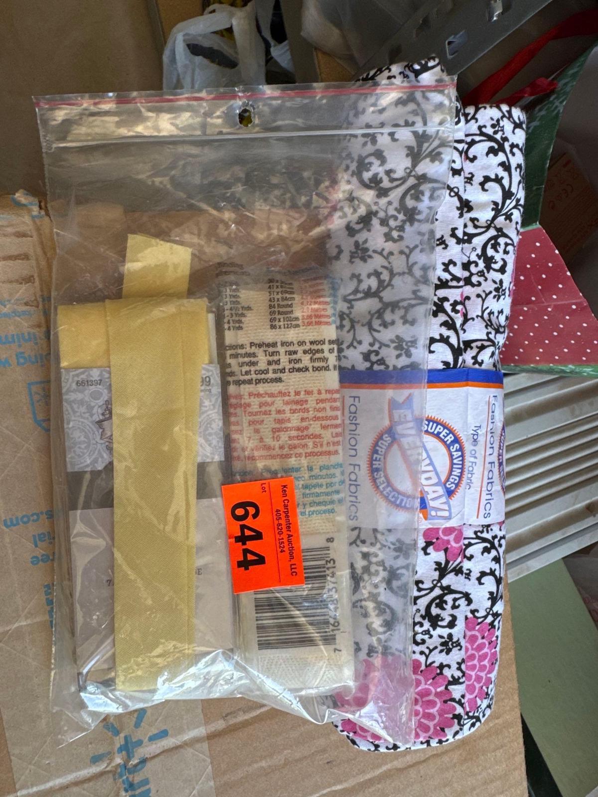 Fabric and supplies