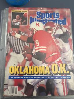 Sports illustrated edition November 16, 1987 featuring Oklahoma University player Rotarian Anderson