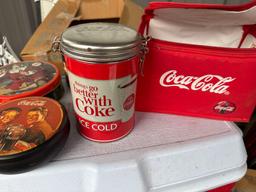 Coca-Cola tin cans, Coca-Cola cooler