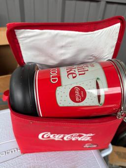 Coca-Cola tin cans, Coca-Cola cooler