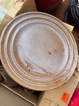 Ceramic mugs pitcher and platter