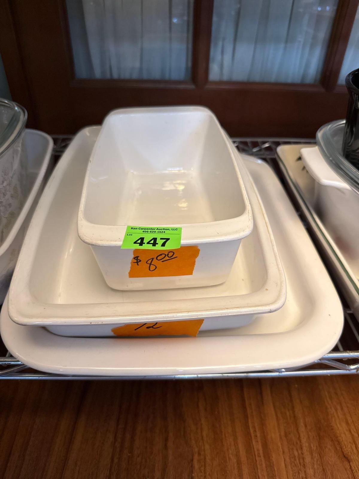 3 Corningware baking dishes