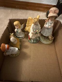 Home decor, angel, figurines, and mice figurines