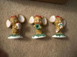 Home decor, angel, figurines, and mice figurines