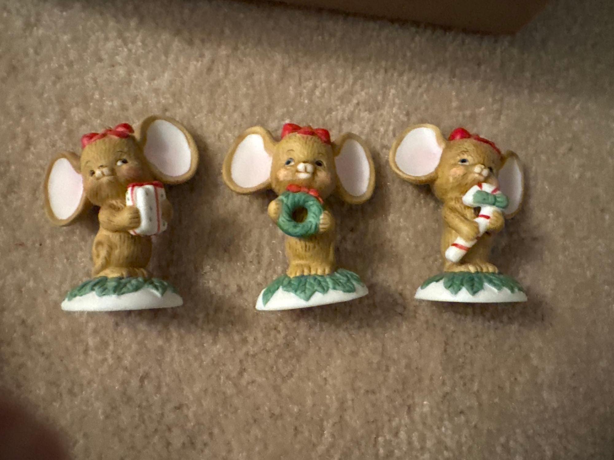 Home decor, angel, figurines, and mice figurines