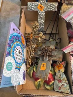Box of decor and coloring book